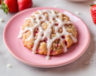 Galletas de pastel de migas de fresa