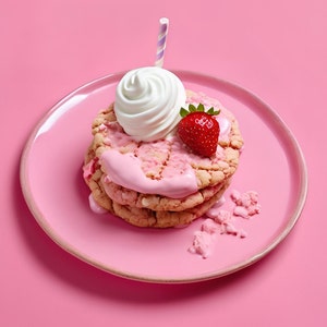 Strawberry Milk Cookies | Crumbl Inspired
