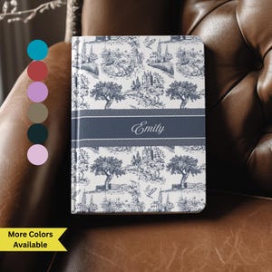 Blau Toile Personalisiertes Journal Kundenspezifisches kokettes Notizbuch für Frauen Kundenspezifischer Name Journal Andenken Brautjungfer Vorschlag Hochzeitsgeschenk