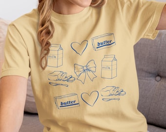 Salted Butter Comfort Colors® Stick Of Butter Funny Baker Gift, Baking Shirt, Butter Lover Gift Stick of Butter Tee, Culinary School, Foodie