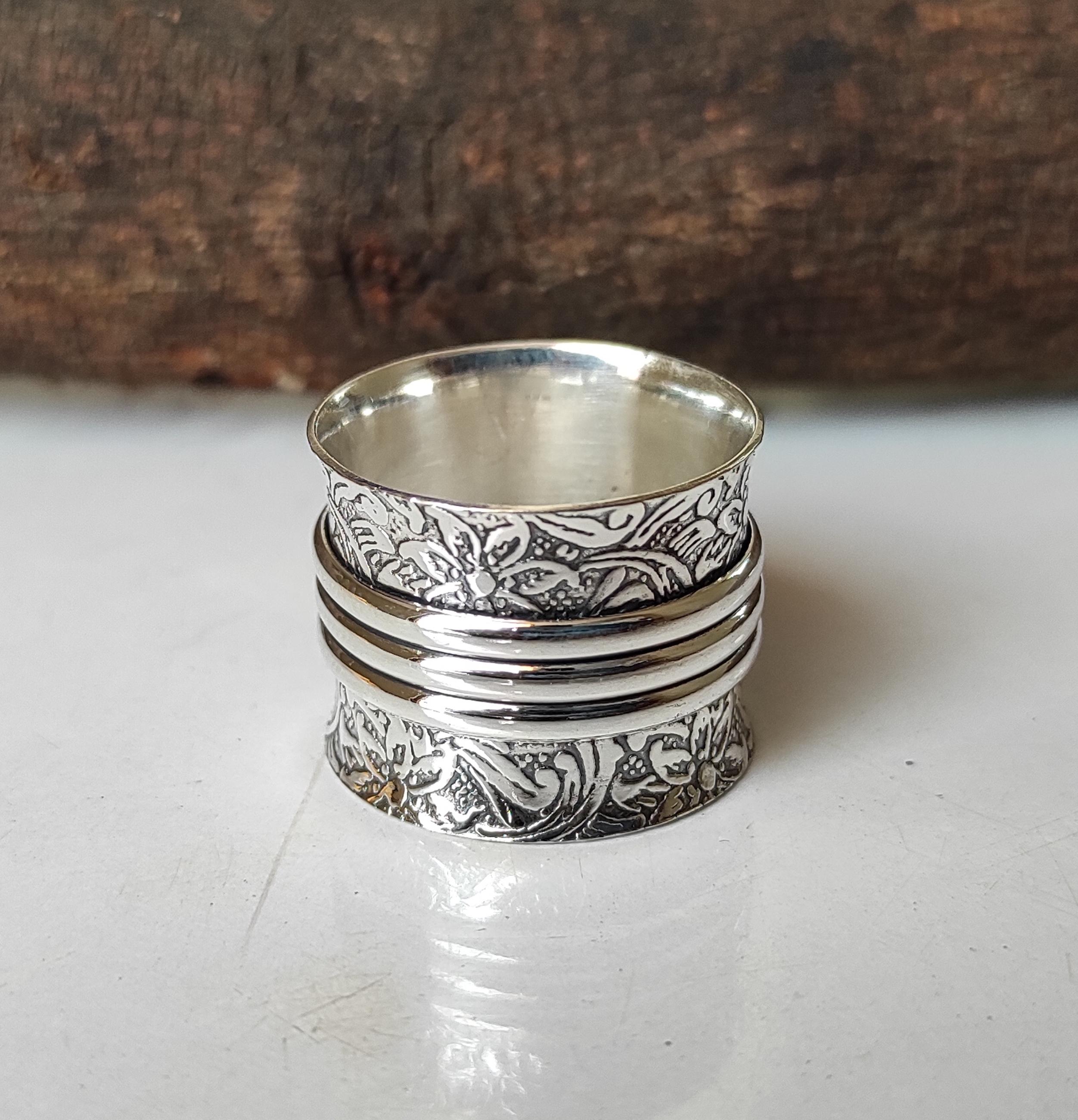 Honey Rose Dahlia Turquoise Ring: Handmade 925 Sterling Silver