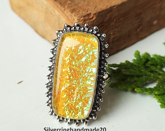 Handmade Triplet Opal Ring, 925 Sterling Silver, Engagement Jewelry