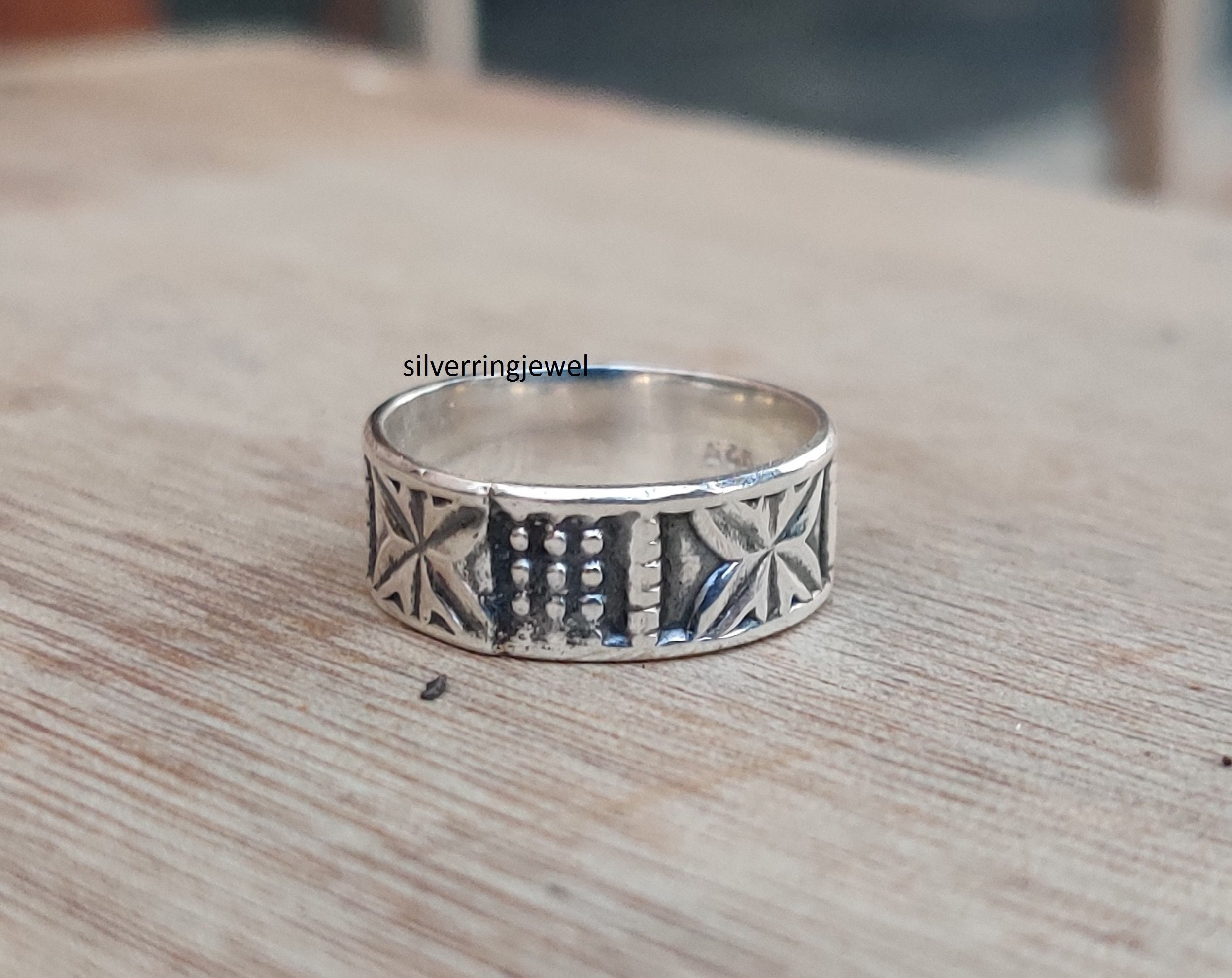 超話題新作 Silver Fast Silver, Sterling 925 Ring, Designer Ring, Band アクセサリー