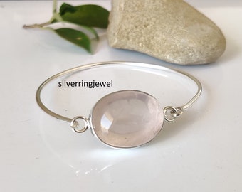 Bracciale Elastico In Perle Coltivate, Quarzo Rosa E Argento Placca Oro Rosa Bracciale Elastico In Perle Coltivate Quarzo Rosa
