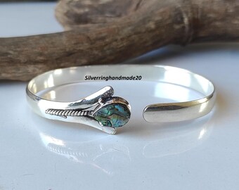 5.75”, Vintage Mexican Sterling Silver 925 Hinged Bangle, Bracelet