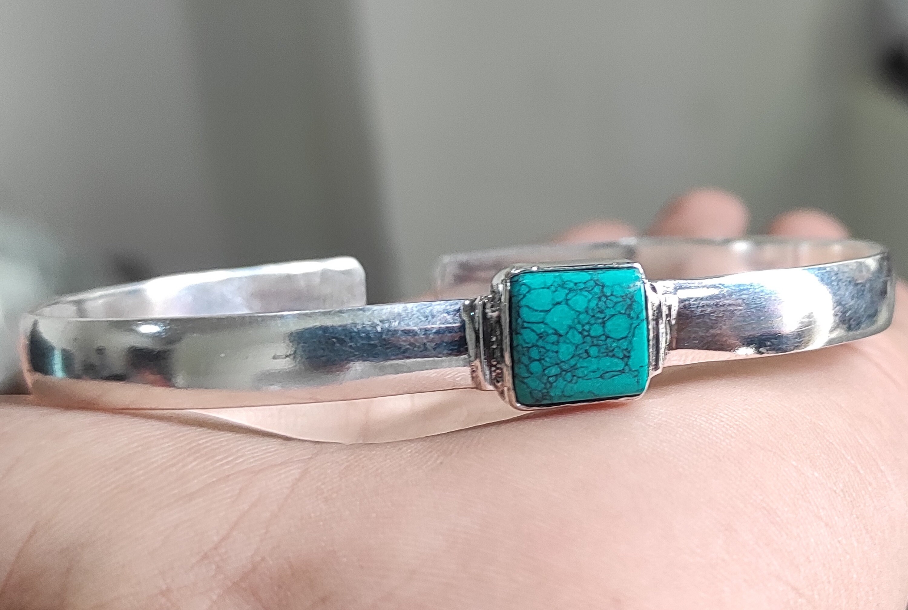 Bracciale Con Turchese In Argento - Dimora Degli Angeli Gioielli - Foto 10