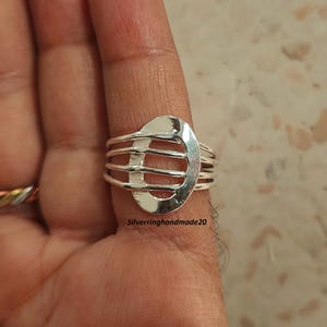 Handmade Sterling Silver Band Ring: Unique Statement Jewelry