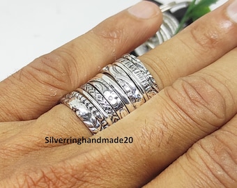 Stackable Ring 10 Set, 925 Sterling Silver, Stack Rings Jewelry