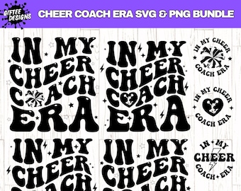 I min cheercoach-era SVG PNG-paket, cheercoach SVG, cheercoach-tröja svg, cheergrupp svg, cheerleading svg, cheercoach-present,