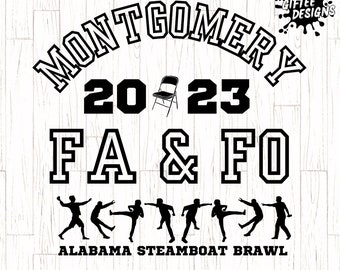 Montgomery Brawl SVG PNG, fa&fo svg, Steamboat Brawl svg, 5 de agosto de 2023, Silla plegable svg, Funny Varsity design svg,