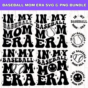 Nel pacchetto PNG My Baseball Mom Era SVG, Baseball Mom SVG, Baseball Mom Camicia in formato SVG, Mom Era in formato SVG, Amante del baseball, Sports Mom Era in formato SVG,