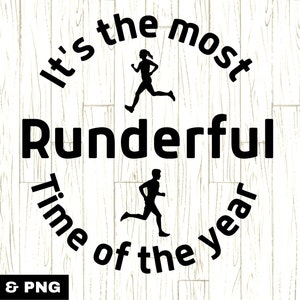 Het is de meest rundervolle tijd SVG en PNG, Kerst Fitness SVG, Kersttraining SVG, Kerstgym, Vakantiefitness, Running SVG, Joggen