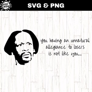 Citazione dell'intervista di Katt SVG PNG, Meme in formato SVG, Citazioni afroamericane, Cultura nera in formato SVG, Citazione divertente Camicia in formato SVG, fedeltà innaturale con i perdenti