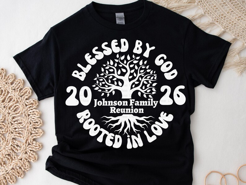 Family Reunion Tree SVG, Family Gathering svg, Christian family tshirts, family 2026 svg, Retro Family svg, Family Reunion png, image 3