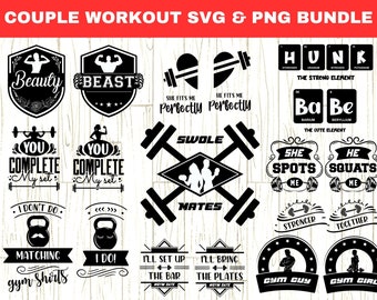 Workout Svg Bundle, Funny Couple Svg, Gym Bundle Svg, Matching Couple Shirts Svg, Valentine Fitness Svg, Crossfit Svg, weightlifting svg