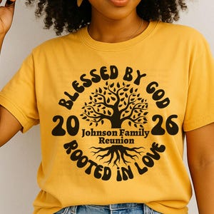 Family Reunion Tree SVG, Family Gathering svg, Christian family tshirts, family 2026 svg, Retro Family svg, Family Reunion png, image 5