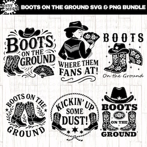 Lot de bottes sur le sol SVG et PNG, cow-girl noire, afro-américaine, culture noire, femme noire, où les fans sont-ils, svg de bottes de cowboy