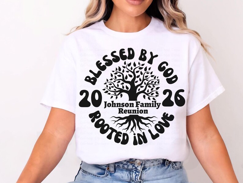 Family Reunion Tree SVG, Family Gathering svg, Christian family tshirts, family 2026 svg, Retro Family svg, Family Reunion png, image 4