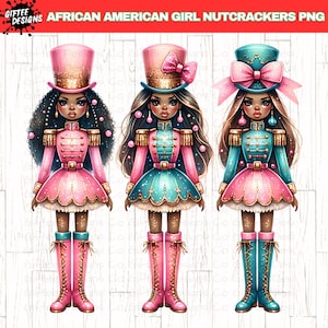 Quebra-nozes feminino preto PNG, Natal afro-americano png, Natal preto png, Quebra-nozes rosa png, Laço coquete png, Melanina png,