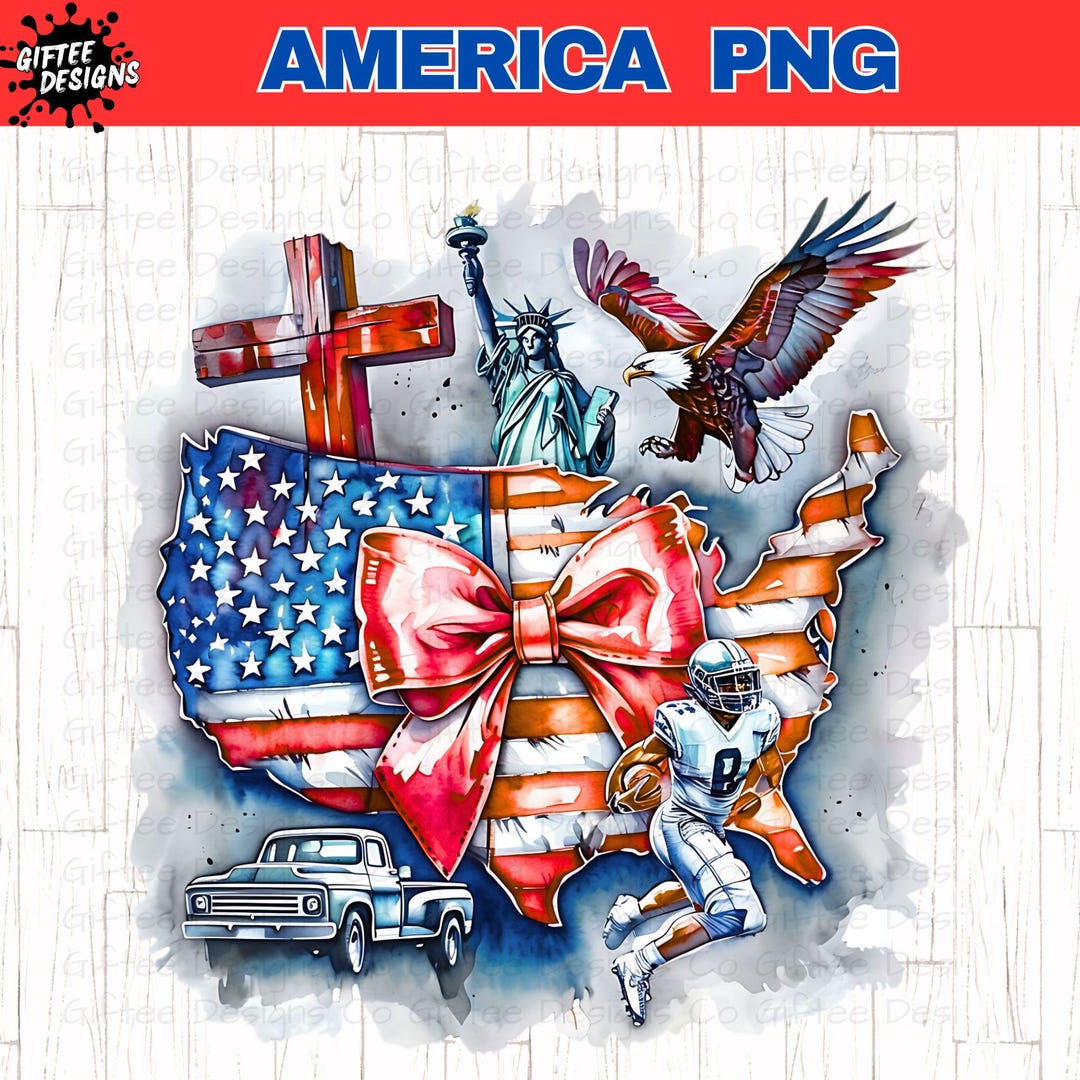 4th of July PNG, Coquette America Png, American Flag Png, Patriotic Png ...