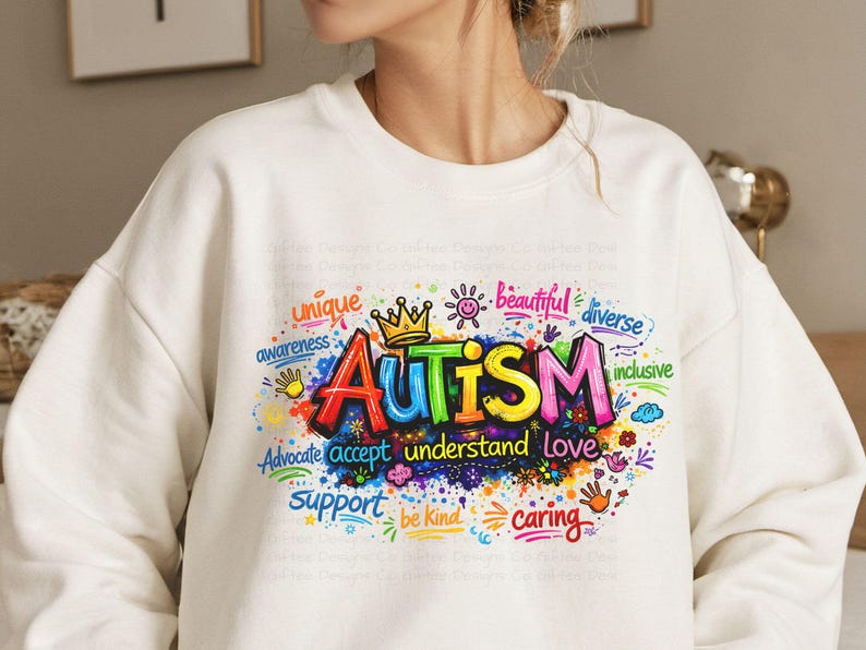 Autism PNG Accept Understand Love, Graffiti Neurodiversity Design ...