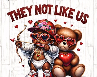 Black Cupid PNG, They Not Like Us Valentine png, African American Valentine png, Hip Hop png, Graffiti, Teddy Bear png, Love heart png,