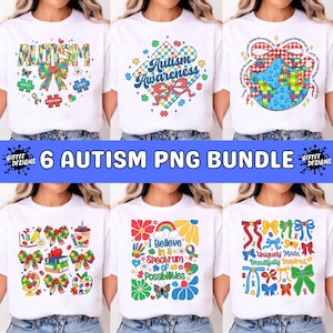 Autisme png-bundel, Autism Awareness png, Autism Mom png, Autism Coquette Bow png, Neurodiversiteit png, leraar autisme png, Autismeshirt png,