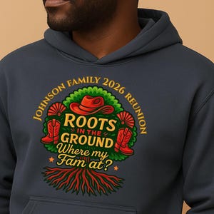 Custom Family Reunion 2026 png, Roots In The Ground PNG, Where My Fam At, Black Family, Boots On The Ground png, Family Tree png, image 6