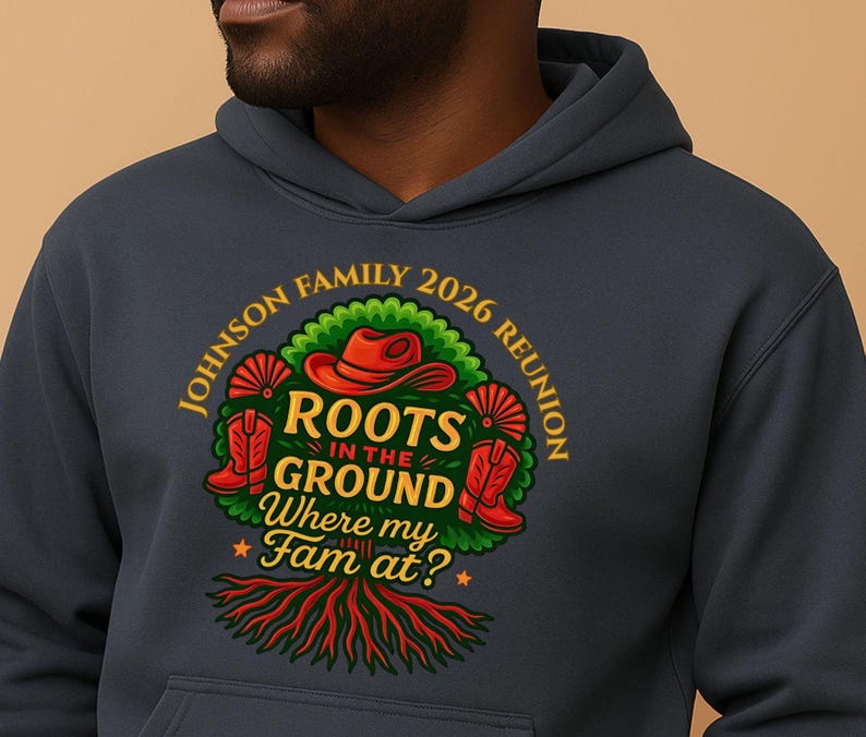 Custom Family Reunion 2026 png, Roots In The Ground PNG, Where My Fam At, Black Family, Boots On The Ground png, Family Tree png, image 6