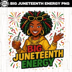 Juniteenth Energie PNG, Junieenth PNG, 1865 PNG, Schwarze Geschichte PNG, Afroamerikaner, Schwarze Kultur, Schwarze Frau PNG, Melanin PNG,