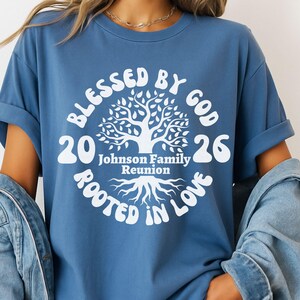 Family Reunion Tree SVG, Family Gathering svg, Christian family tshirts, family 2026 svg, Retro Family svg, Family Reunion png, image 6