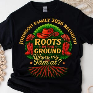 Custom Family Reunion 2026 png, Roots In The Ground PNG, Where My Fam At, Black Family, Boots On The Ground png, Family Tree png, image 3