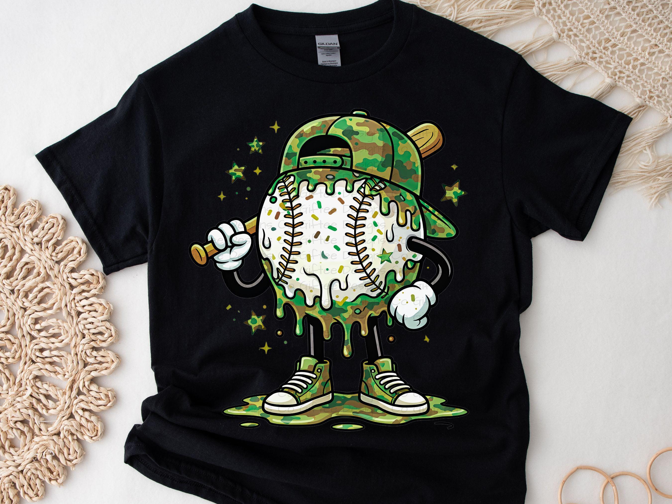 Camo Baseball Drip PNG, Military Camouflage Sports Sublimation, Ice ...