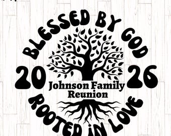Family Reunion Tree SVG, Family Gathering svg, Christian family tshirts, family 2026 svg, Retro Family svg, Family Reunion png,
