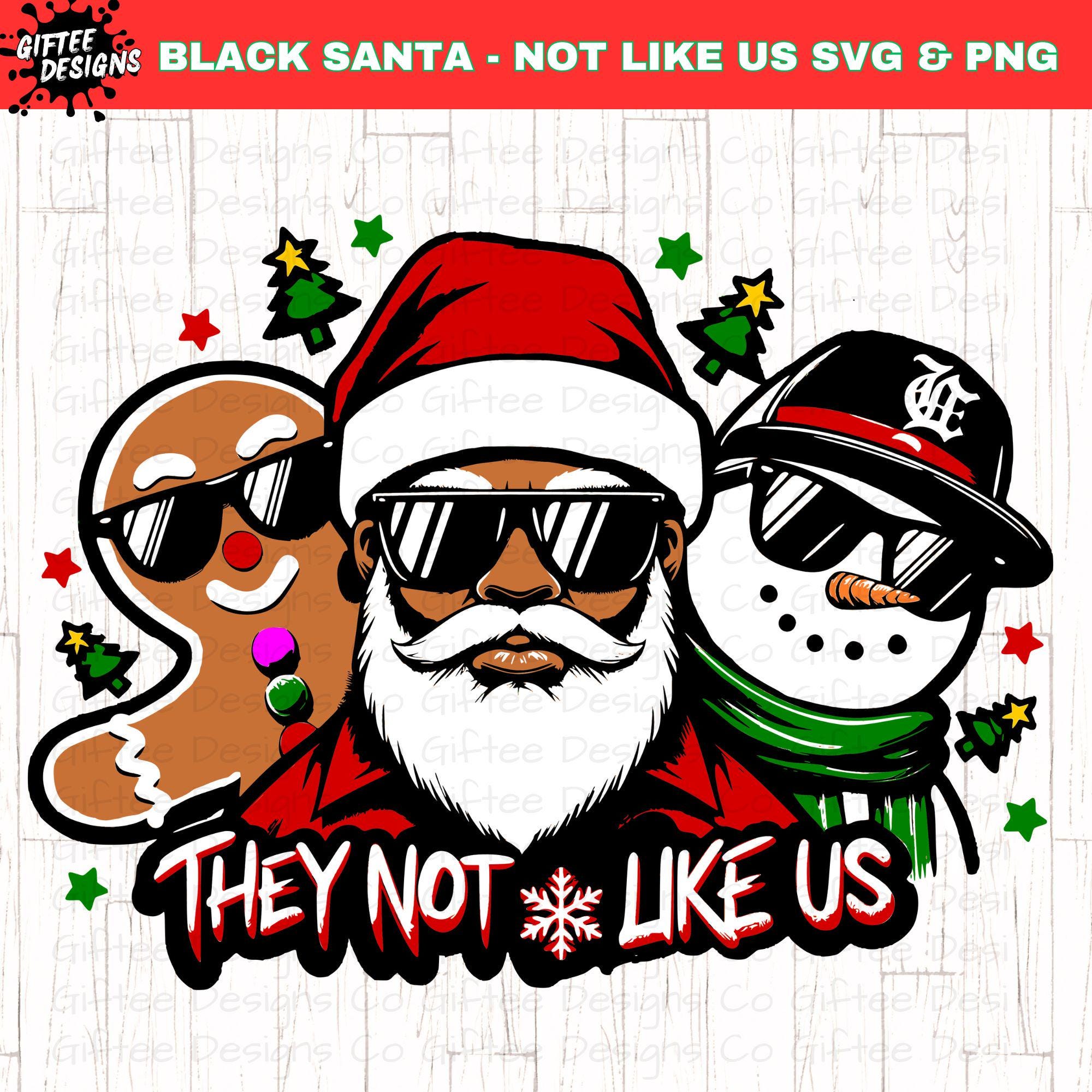 T-shirt Merry Christmas Avec Santa Band 311 - Noir, Tailles S à 5XL - Neuf Avec étiquettes