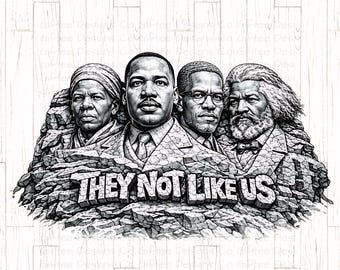 Monte Rushmore afroamericano PNG, Historia negra no como nosotros PNG, Diseño de camiseta de derechos civiles, Sublimación de Juneteenth