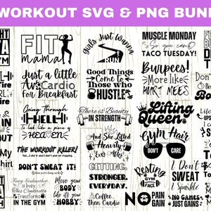 Workout SVG-bundel, fitness svg, sportschool svg, grappige training svg, training shirt svg, sportschool citaten svg, drukte svg, training vrouwen svg