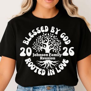 Family Reunion Tree SVG, Family Gathering svg, Christian family tshirts, family 2026 svg, Retro Family svg, Family Reunion png, image 7