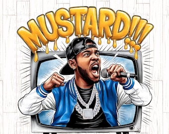 Mustard PNG, Kendrick, Hip Hop png, Not like Us png, Black Culture, Rapper png, Los Angeles png, TV off, Funny Meme, African American png