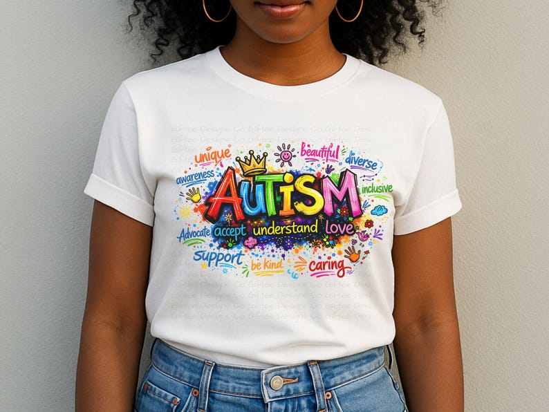 Autism PNG Accept Understand Love, Graffiti Neurodiversity Design ...