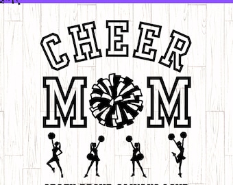 Varsity Cheer Mom SVG PNG, Sports Mom svg, Pom Pom svg, Cheer Mom Shirt svg, Mom Varsity svg, Cheer Mom Design, Regali per cheerleader,
