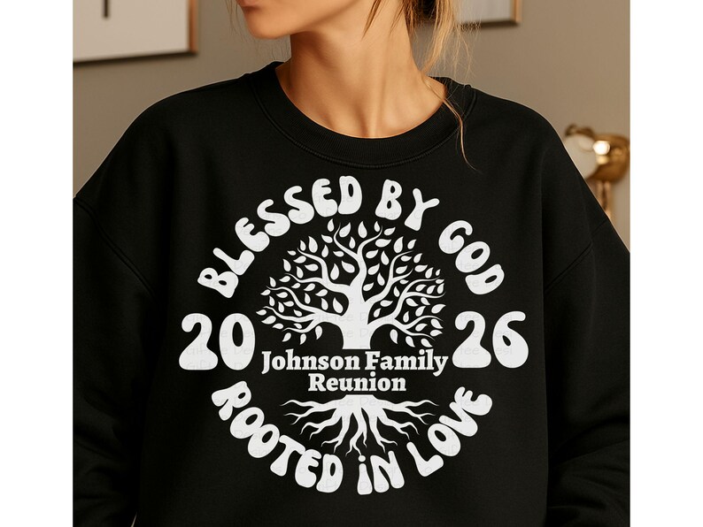 Family Reunion Tree SVG, Family Gathering svg, Christian family tshirts, family 2026 svg, Retro Family svg, Family Reunion png, image 9