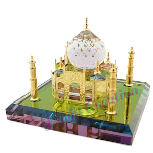 Crystal Taj mahal Handicraft Classy and Gorgeous Showpiece for Home Decor and Gifting ,as valentine gift, wedding,Christmas Gift-in All Size