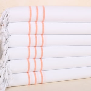 Bachelor Gifts, Personalized Turkish Towel, Personalized Gift, 24x40 Inches Orange Cotton Dish towel, Valentines Day Gift,