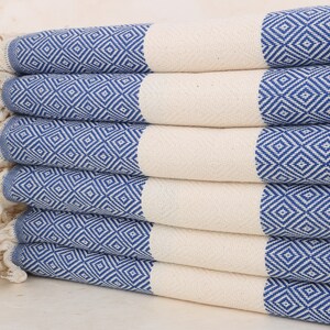 Turkish Towel Beach, Monogrammed Beach Towel, Sax Blue Towel, Diamond Towel, 40x71 Inches Wedding Beach Towel, Summer Towel,