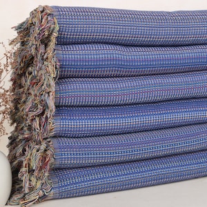 Custom Gift,79x99 Inches Sax Blue Cotton Blanket,Bridal Shower Gift,Personalized Towel,Bridesmaid Gifts Personalized,