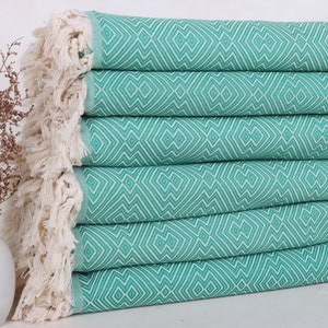 Personalized Bridesmaid Gift,Wedding Gifts Towel,79x91 Inches Green Cotton Blanket,Custom Wedding Gifts,Beach Blanket,
