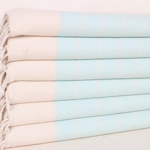 Personalized Beach Towel, Home Decor Gifts, 16x36 Inches Mint Cotton Hand Towel, Custom Gift, Bridesmaid Proposal Gift,