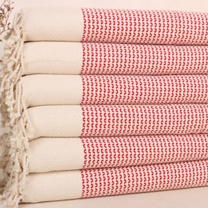Bulk Gift For Coworkers,  Gift for Bride, Red Towel, Diamond Towel, 20x40 Inches Gift For Her, Bulk Order Towel, Small Bath Towel,