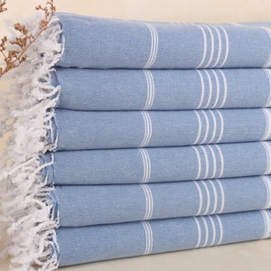 Toalha de praia turca, toalha de praia com monograma, toalha azul, toalha listrada, toalhas orgânicas de 40 x 71 polegadas, toalha de fitness, toalha de piquenique,